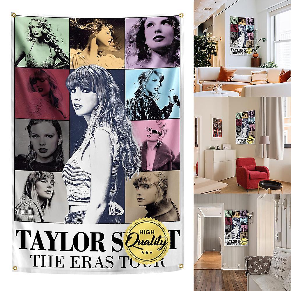 Manchalk 2024 Singer Taylor Swift The Eras Tour Tapestry Wall Hanging Background Backdrop Home Decorations Gifts For Swiftie Ts Fans Music Lovers