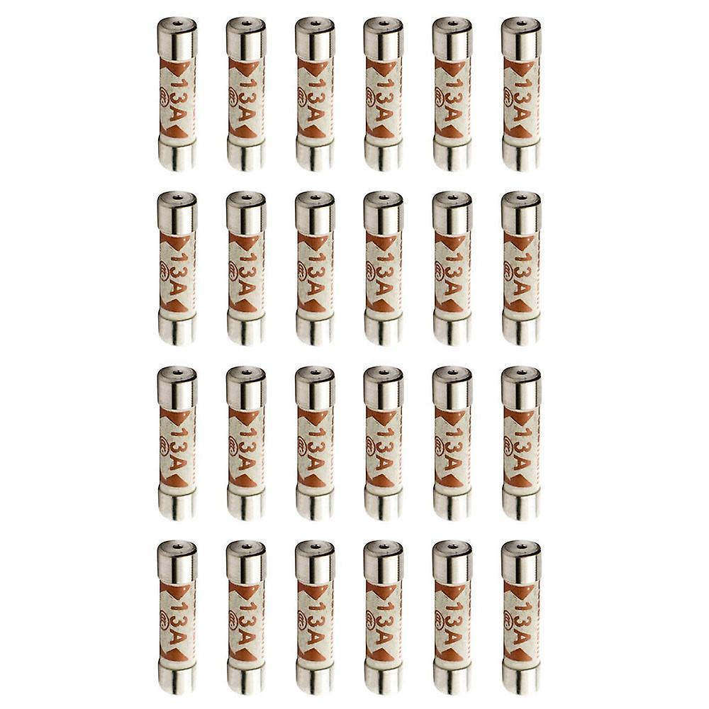 Gaoguang 25Pcs British 13A Domestic Fuses Plug Top Household 13amp Cartridge Multicolor