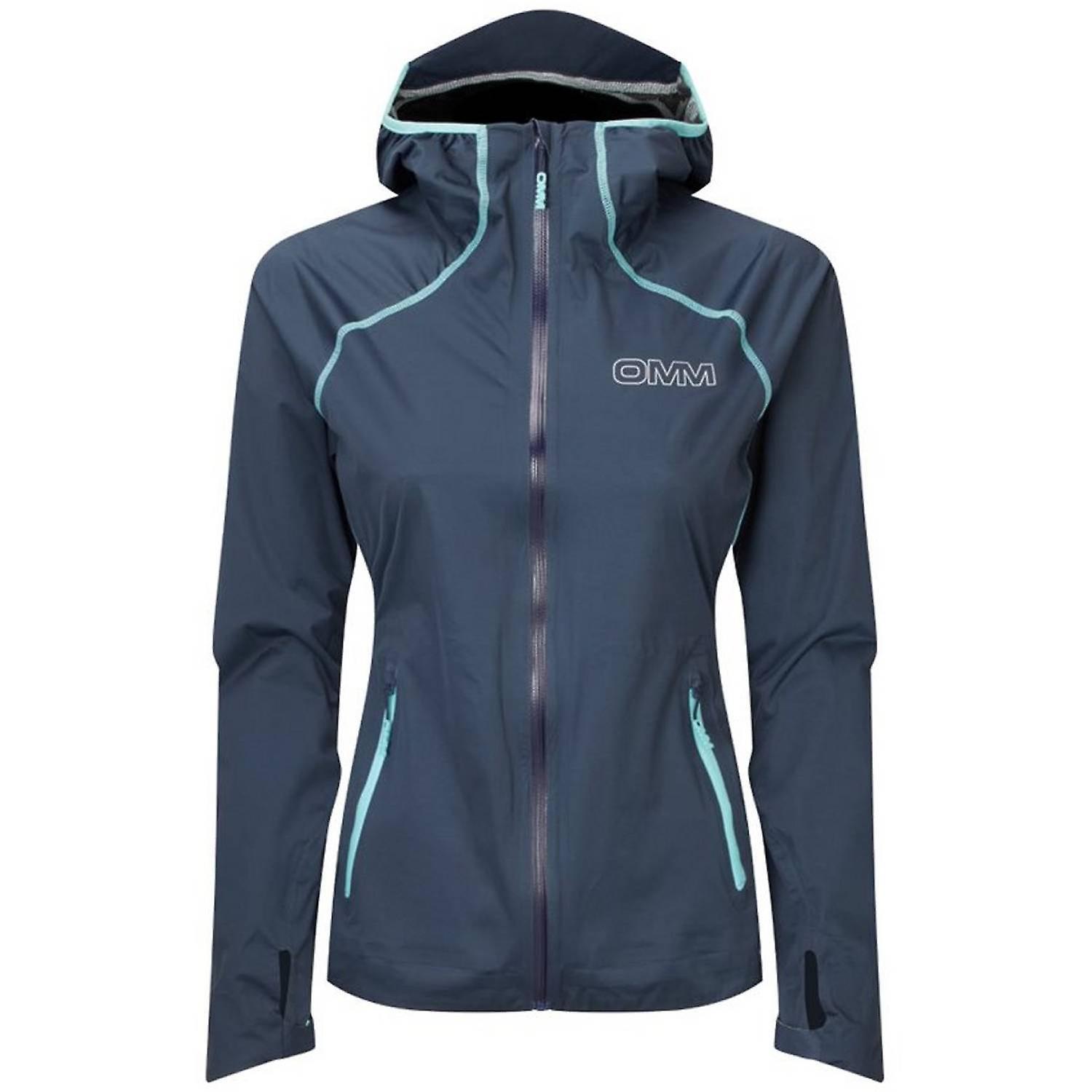 OMM Kamleika Women's Waterproof Running Jacket, Navy Blue M