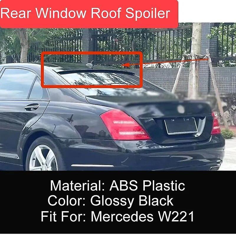 Motorcycle For Mercedes Benz S Class W221 S320 S350 S400 S500 Rear Roof Window Trunk Lid Car Spoiler Ducktail Wings Exterior AccessoriesMotorcycle ...