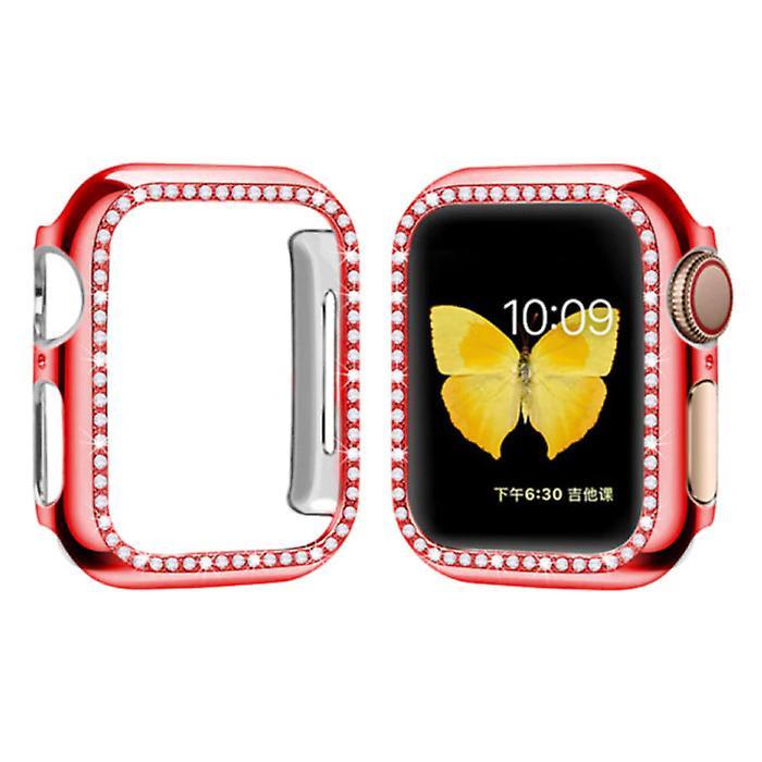 Stuff Certified ® Stuff Certified® Diamond Case for iWatch Series 40mm - Hard Bumper Case Cover Red