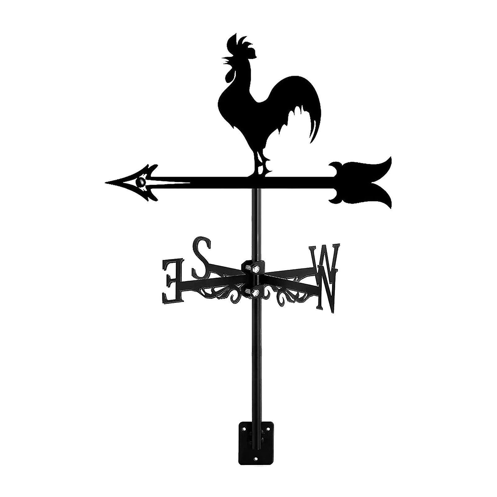 Subaoe Rooster Weather Vane - Retro Cockerel Weathervane - Decorative Wind Direction Indicator For Outdoor Better1