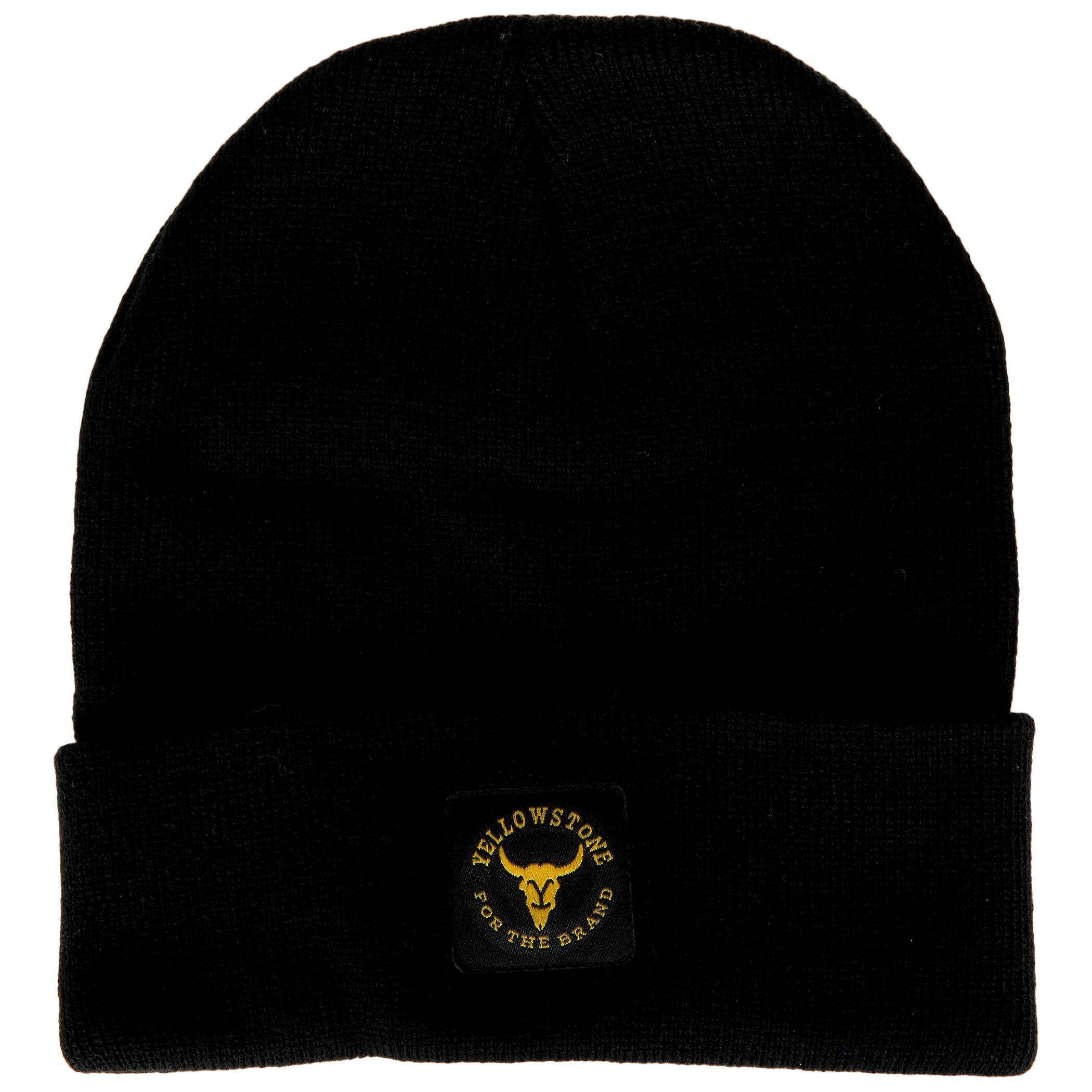 Famous Brands Yellowstone For The Brand Logo Cuff Beanie Black