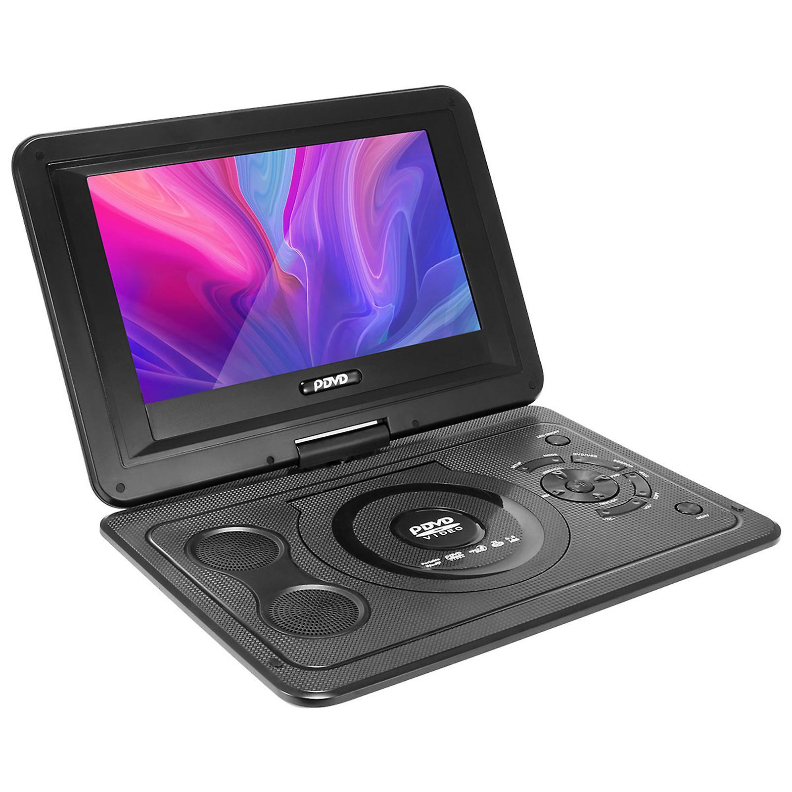 Smalibal 13.9 Inches Portable DVD Player Region-free USB Port 270 Degree Rotation Swivel Screen EVD Player for Home UK Plug