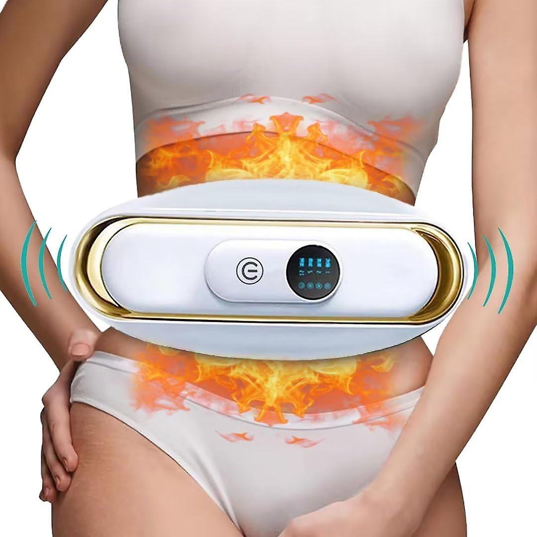 Frusde Fat Burning Waist Belt, Abdominal Massage Hot Belt, Slimming Massage Belt, Belly Fat Burner Portable Machine For Women Men Belly Fat Remover...