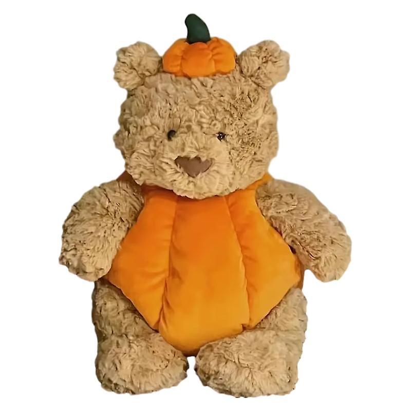 Wiuo Creative Cute Pumpkin Bear Ornament Plush Toy Doll Childrens Doll Pillow