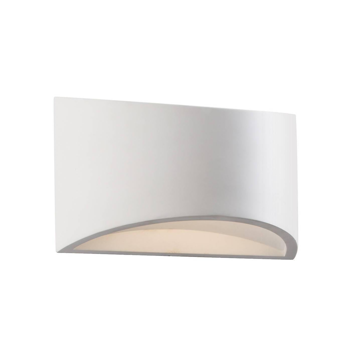 Endon Lighting Toko 1 Light Indoor Wall Light White Plaster