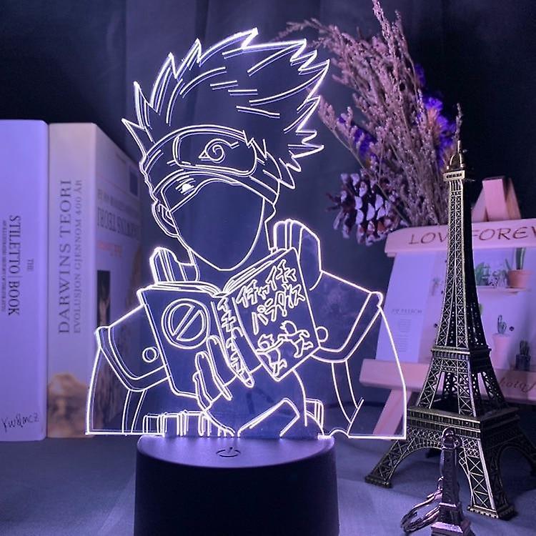 Slowmoose Anime Naruto Uzumaki Pattern-3d Led Night Light Bedroom 16 color with remote