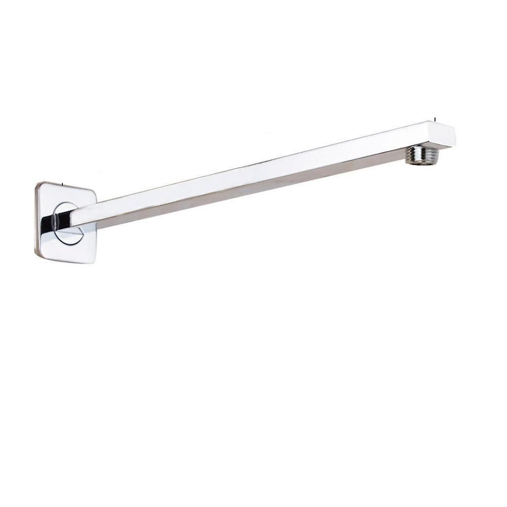 Slowmoose Chrome Brass Wall Mounted Shower -brackets, Copper Square Pipe Arm A2 Pipe 41cm