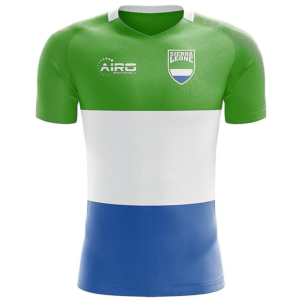 Airo Sportswear 2023-2024 Sierra Leone Home Concept Football Shirt - Adult Long Sleeve White Small 34-36 inch Chest (88/96cm)