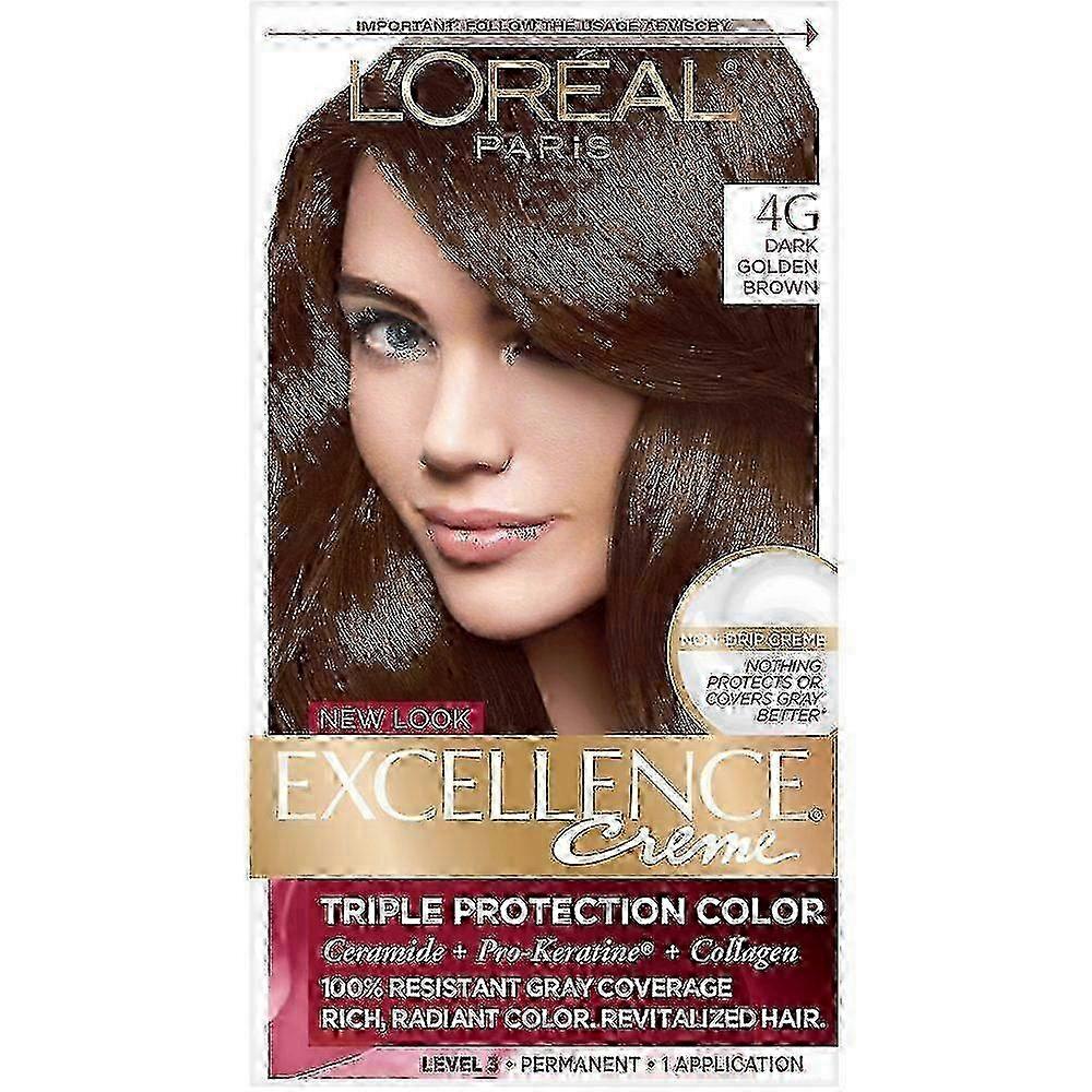 L'Oreal L'oréal Paris Excellence Creme, Level 3, 4g Dark Golden Brown, 1 Ea