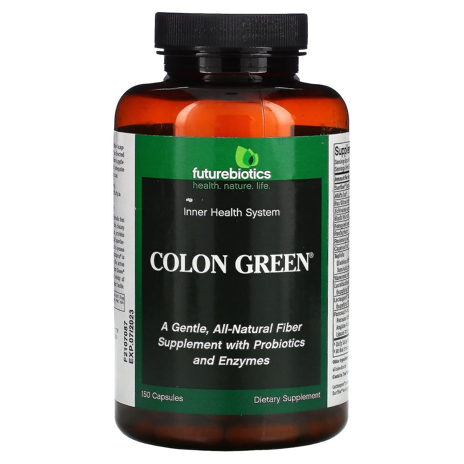 FutureBiotics, Colon Green, 150 Capsules