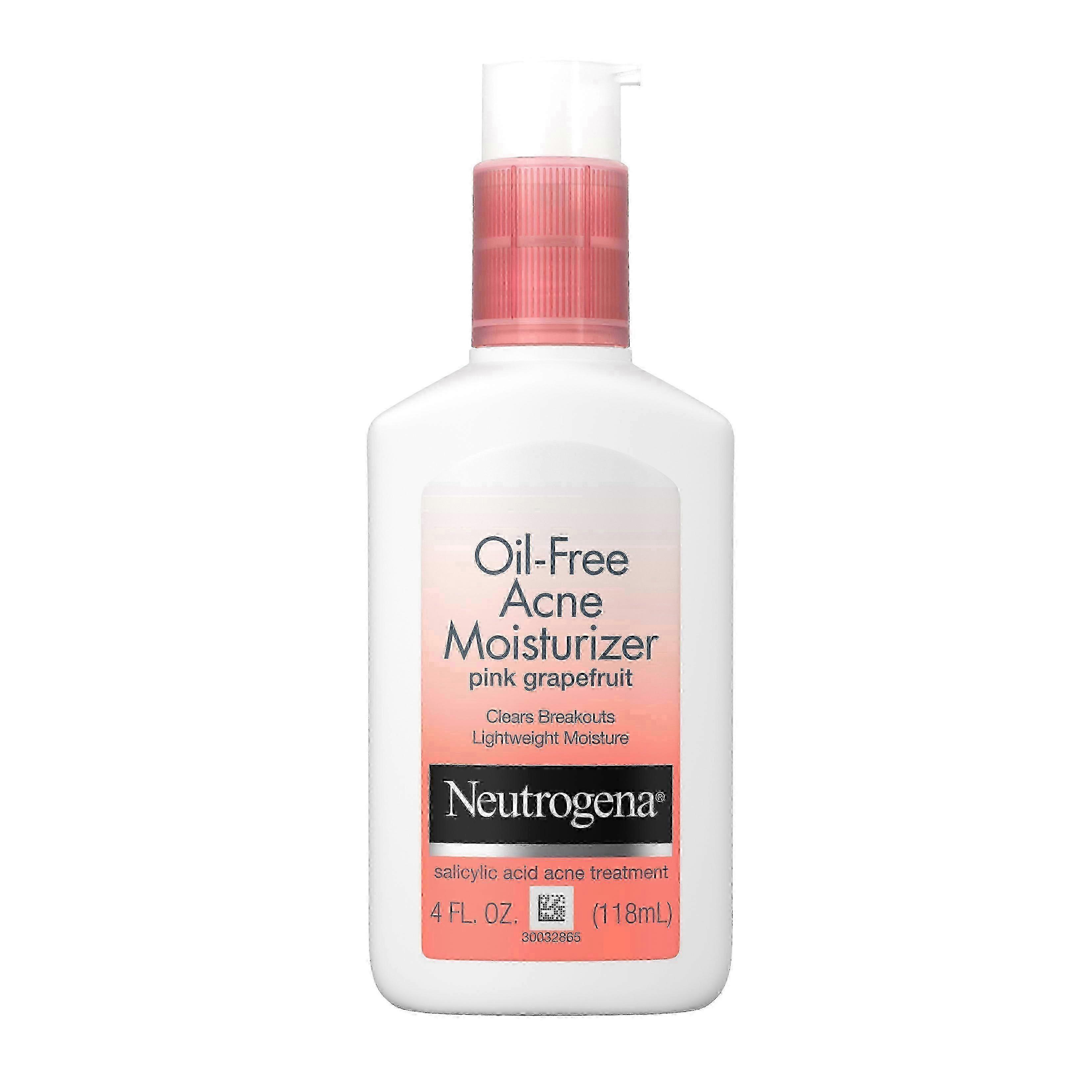 Neutrogena Oil-free Acne Facial Moisturizer With Salicylic Acid, Pink Grapefruit, 4 Oz