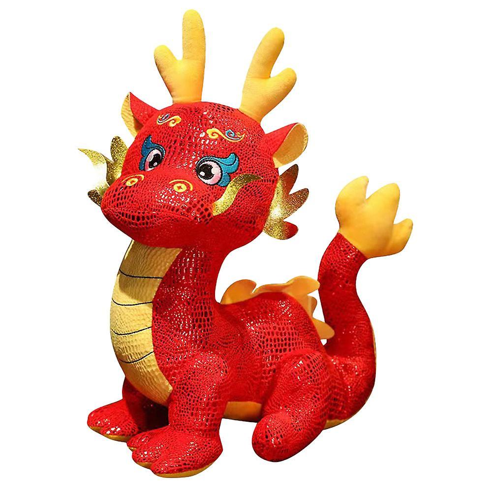 Tinksky Chinese New Year Dragon Doll Plush Cartoon Dragon Toy Stuffed Dragon Decoration New Year Gift 20.00X16.00X11.00CM