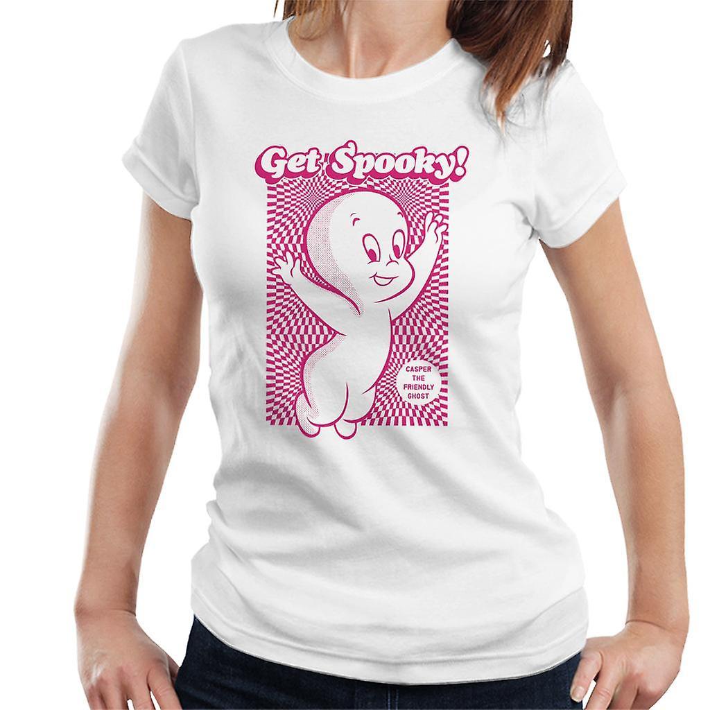 Casper The Friendly Ghost Get Spooky Women's T-Shirt White X-Large