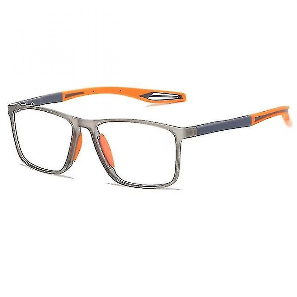 Hgxs Ultralight Tr90 Sport Reading Glasses Anti Blue Light Presbyopia Eyeglasses HIS orange -2