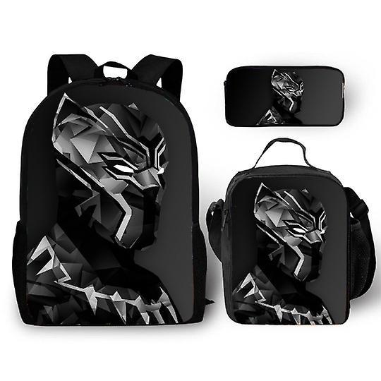 Sszfv Three-piece Schoolbag Set Primary And Middle School Students Anime Backpack Children's Schoolbag Pencil Bag Satchel Meal Bag