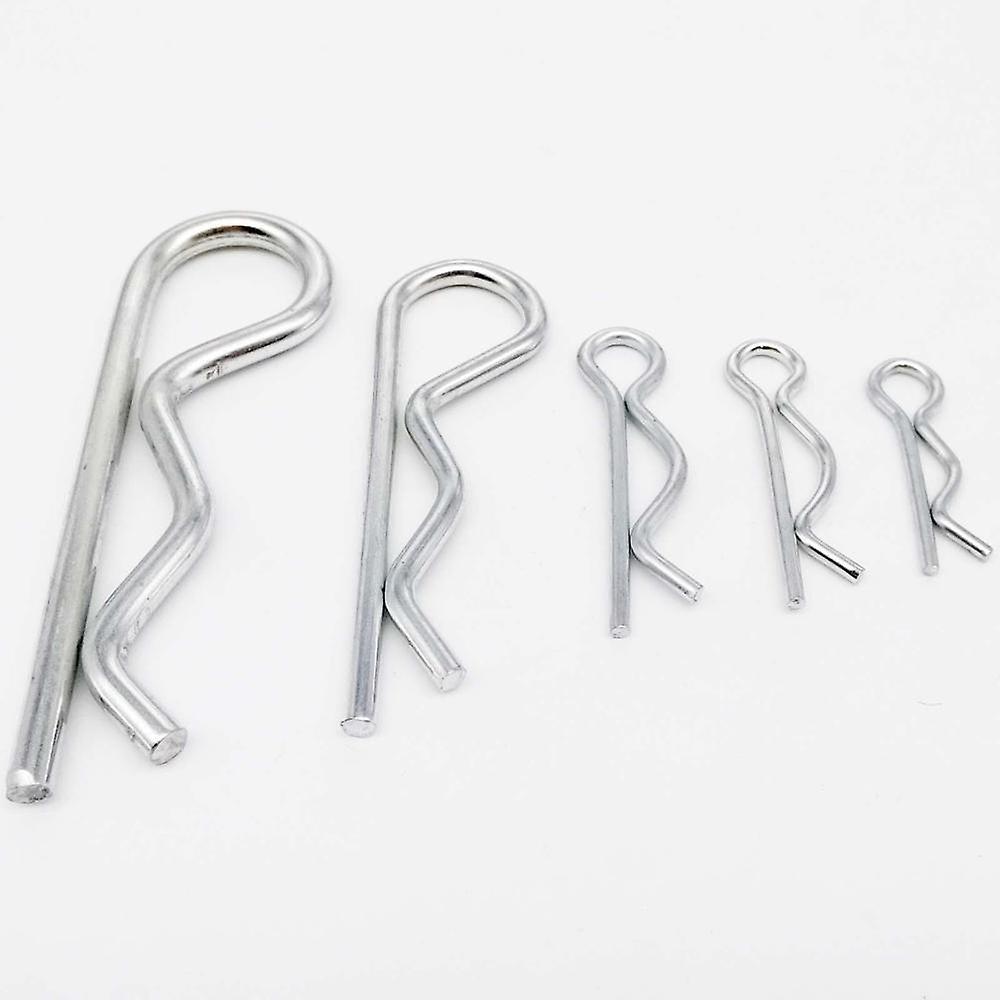 Slowmoose M1 To M4 Steel R Type Spring Cotter Pin - Wave Shape Split Clip Clamp Hair 1.6x28mm (20pcs)