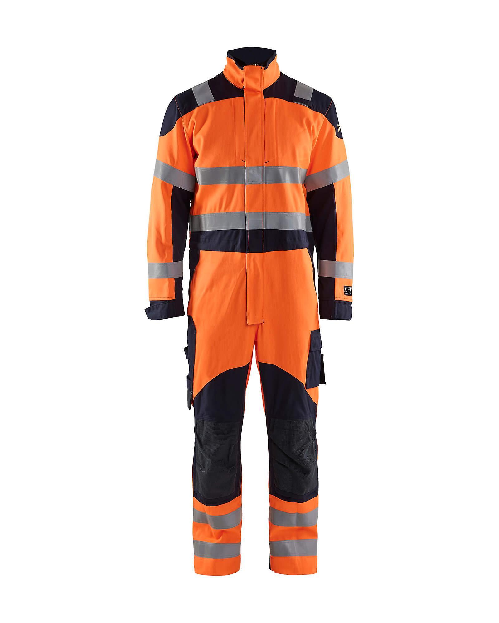 Blaklader 6089 hi-vis overalls flame-retardant multinorm - mens (60891513) Orange/navy blue 44r