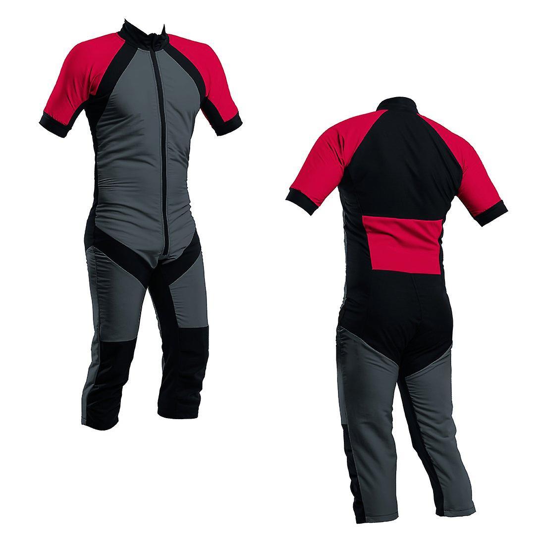 SkyexSuits Skydiving summer suit charcoal-red s2-03 Grey and red Xs / men