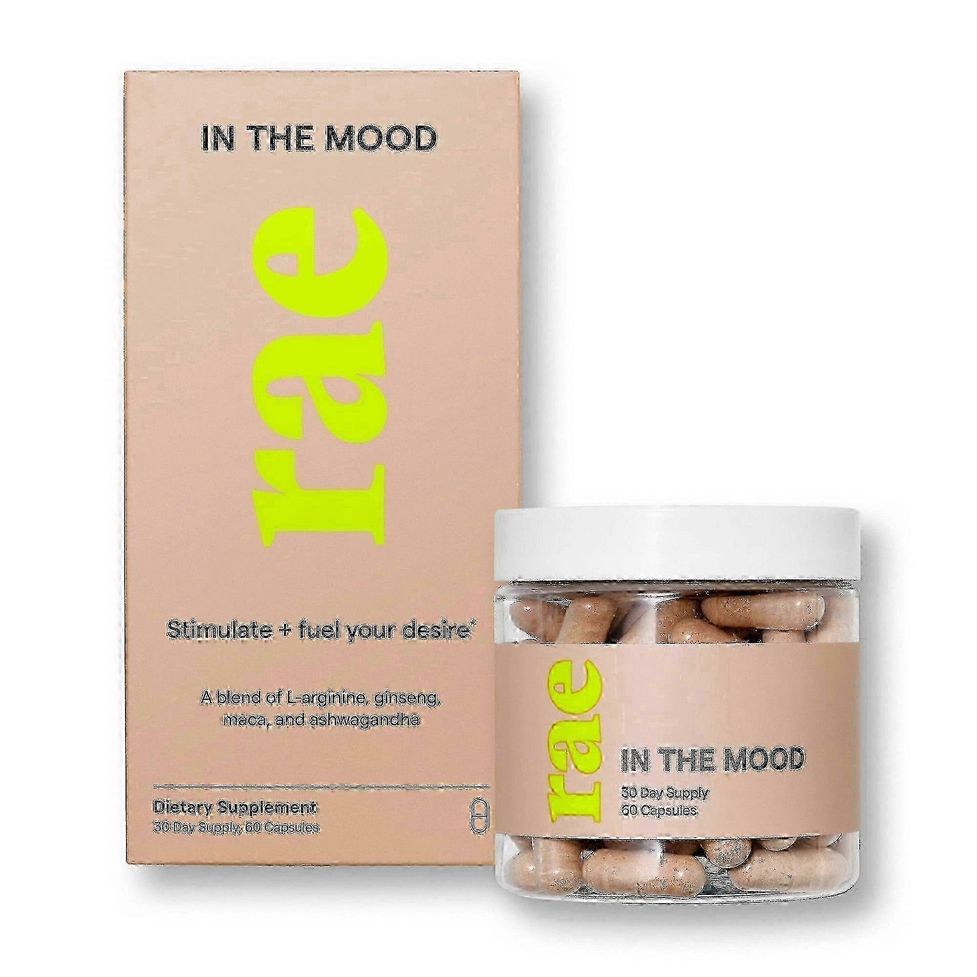 Rae In The Mood Dietary Supplement Capsules For Sexual Health And Wellness, 60 Ea