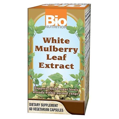 Bio Nutrition Inc White Mulberry Leaf Extract, 60 Veg Caps (Pack of 1)