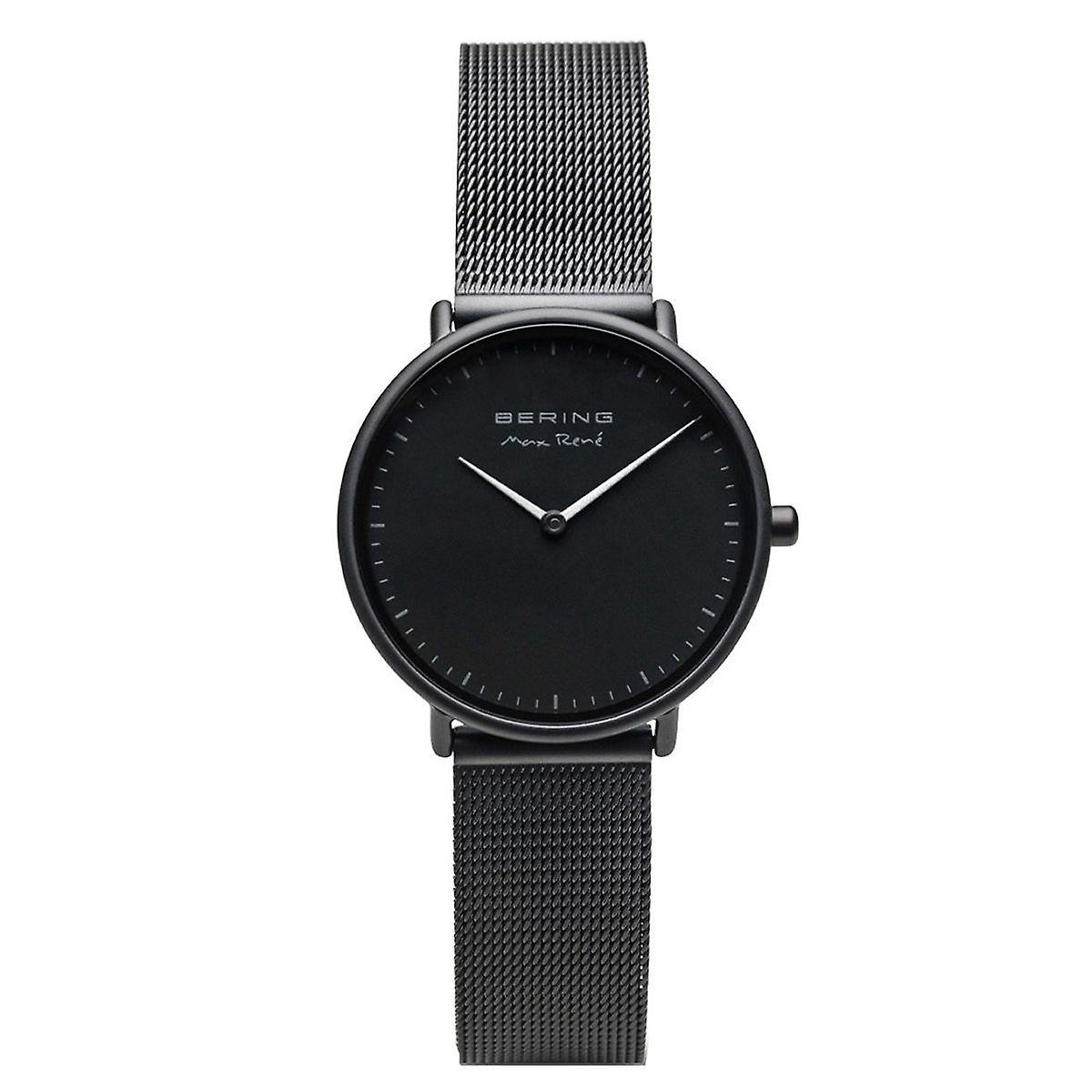 Bering Women's Watch Watch Max René Ultra Slim - 15730-123 Mesh Band Black