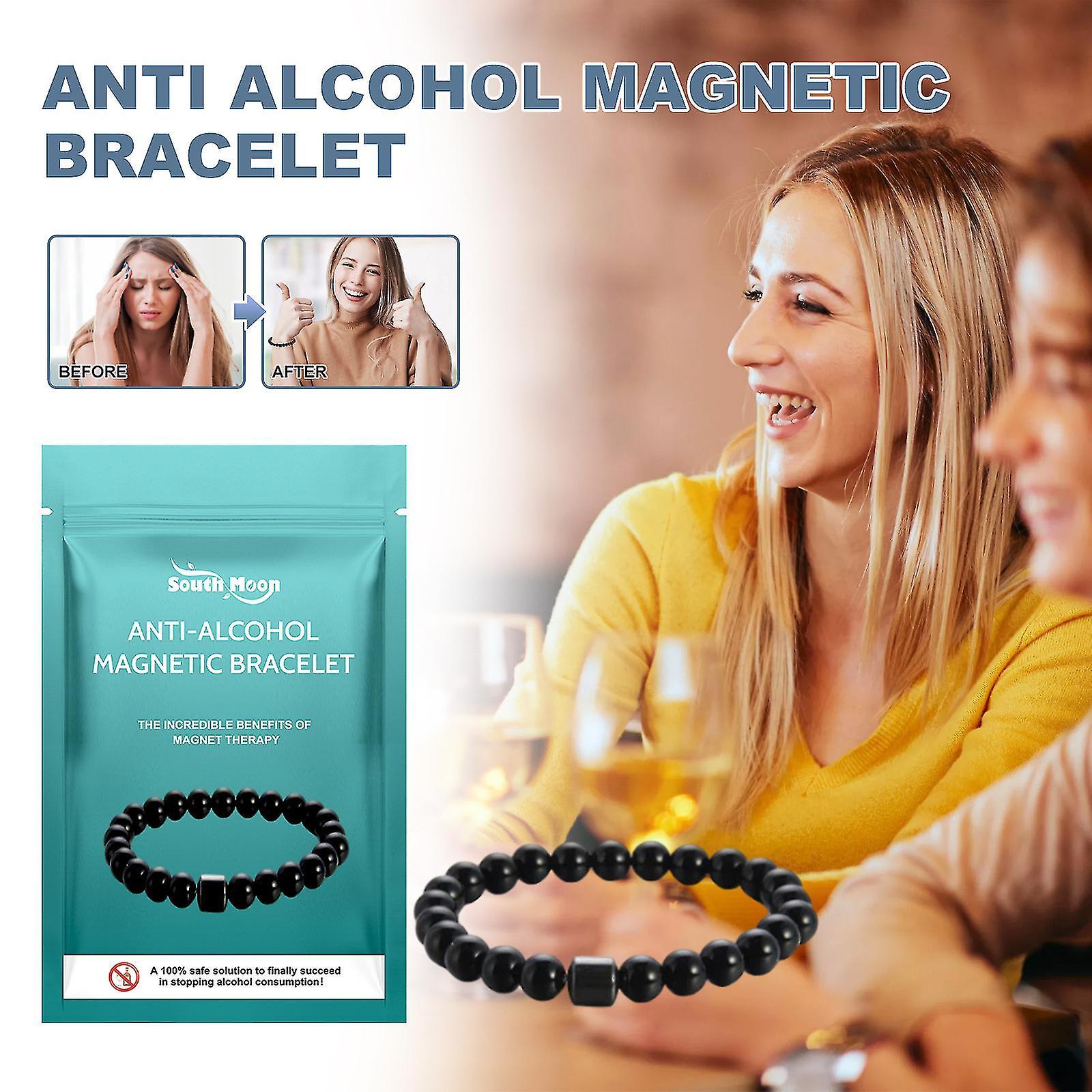 SML Anti-alcohol Magnetic Bracelet, Effective in Reducing Alcohol Consumption, Magnetic Therapy Bracelet For Relieving Discomfort after Drinking 1pcs