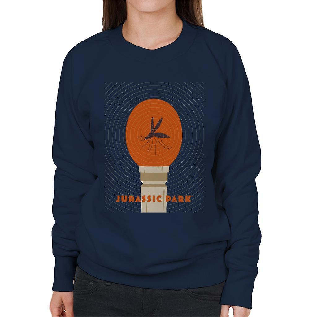 Jurassic Park Mosquito In Amber Women's Sweatshirt Navy Blue Small