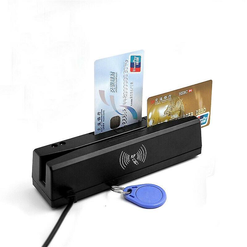 Mickcara For Zcs160 4 In 1 Magnetic Stripe Credit Card Emv Ic Chip Rfid Psam Reader Writer Digital Memory Card Reader Multifunctional