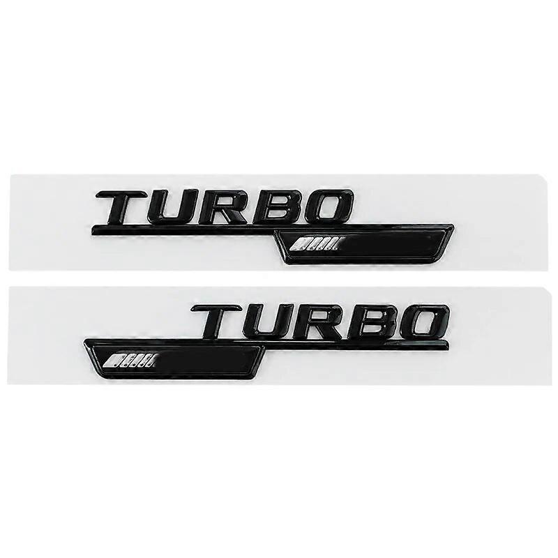 Hikig 3d ABS Black Turbo AMG Logo Turbo 4matic Emblem Car Fender Badge For Mercedes CLA 45 X156 A45 Turbo AMG Sticker Accessories amg glossy black