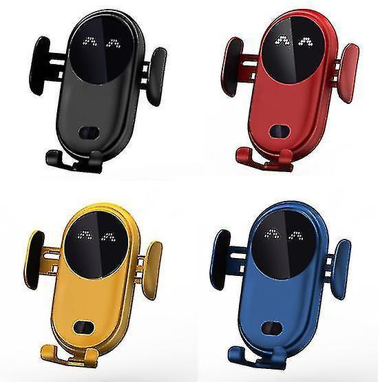 Syhmy Car Phone Holder Smart Car Mobile Phone Bracket Wireless Smart Automatic Sensor Stands Charger Phonecar Phone Holder Smart Car Mobile Phone B...