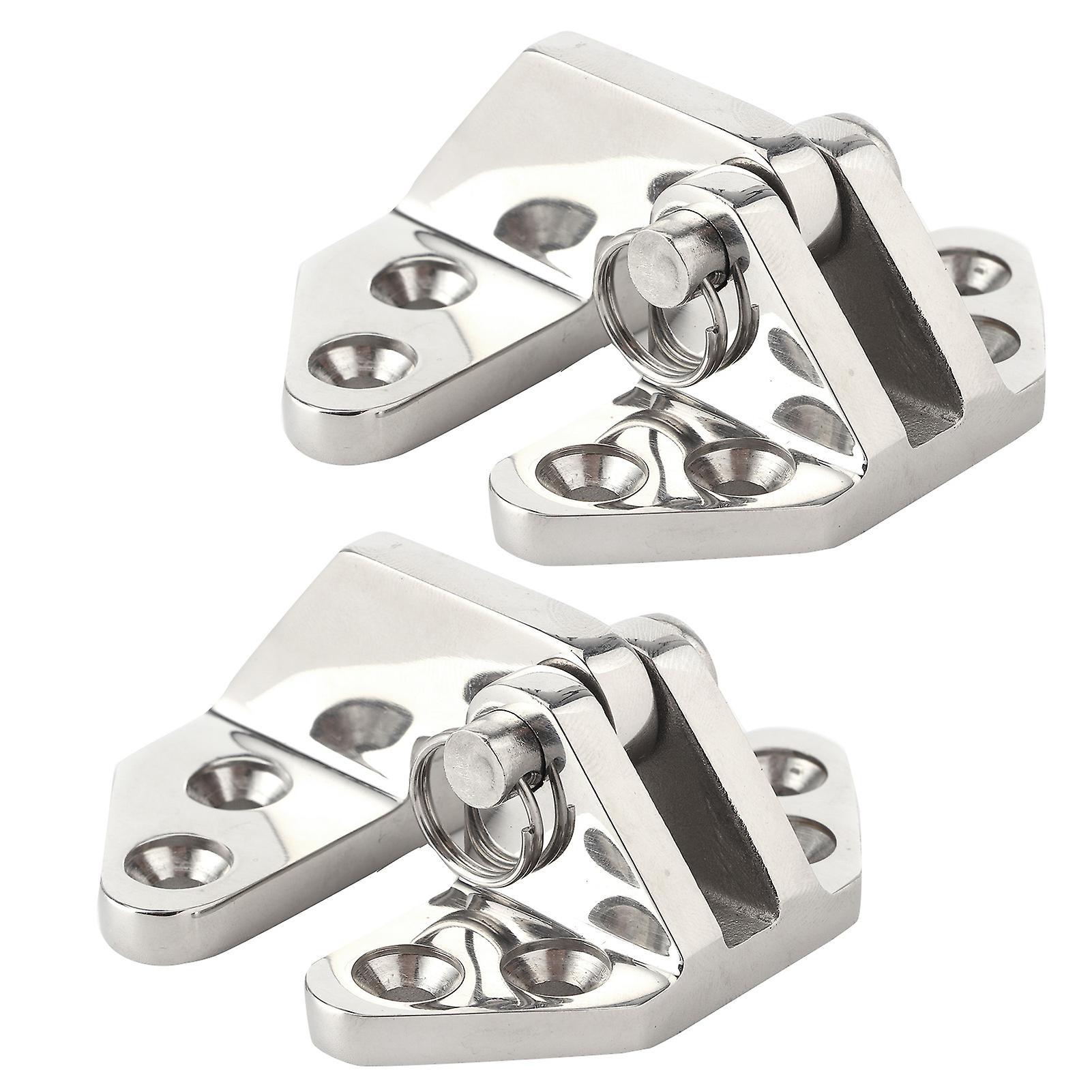 Boat Hatch Hinge 316 Stainless Steel Marine Hatch Hinge with Removable Pin - 2pcs Boat Hardware Mirror Polishing