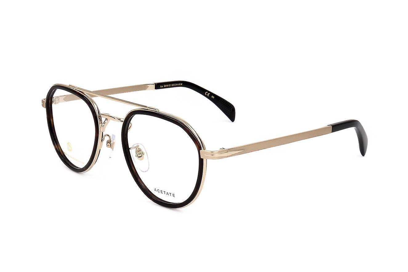 Eyewear Frames David Beckham DB 7026 2IK HAVANA GOLD 50/22/140 MAN 50 Mm