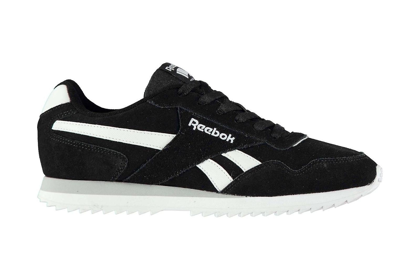 Reebok Royal Glide Ripple Mens Shoes Black/White UK 10