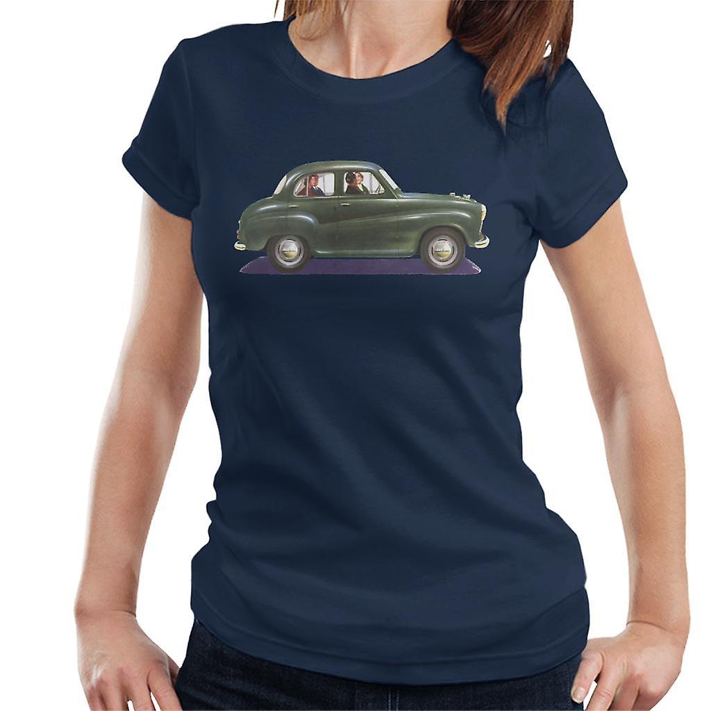 Austin A35 Green British Motor Heritage Women's T-Shirt Navy Blue XX-Large