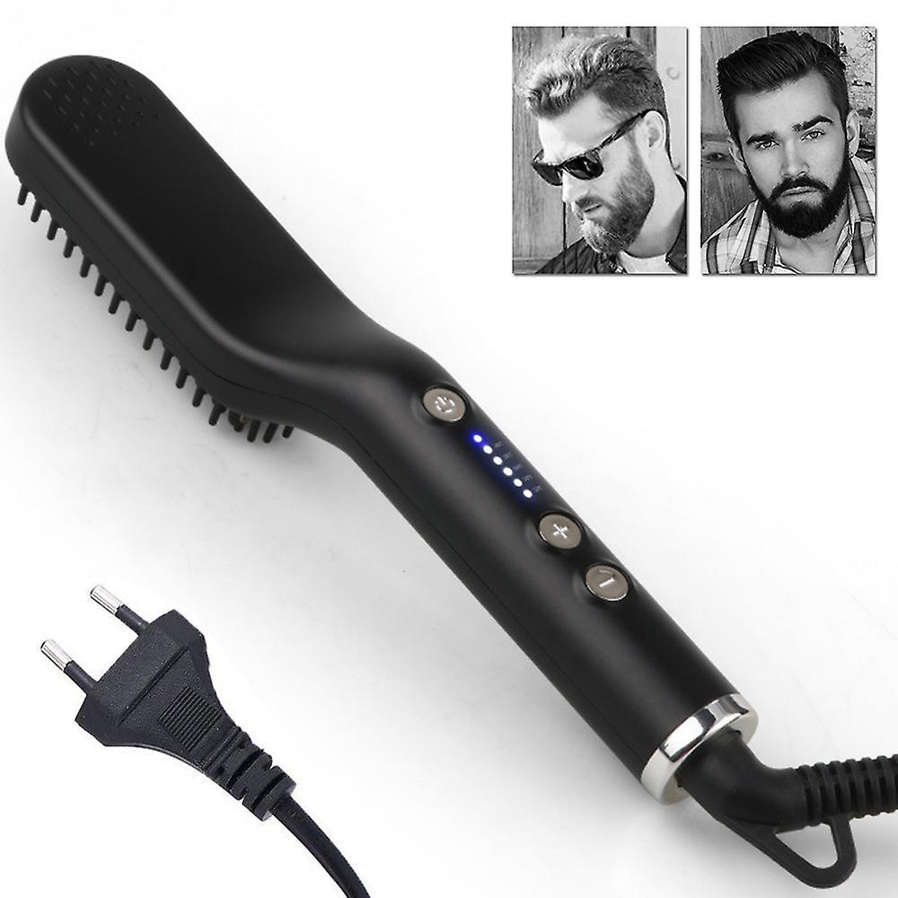 Whdl Dhrs Premium Beard Straightener For Men - Cutting Edge Ionic Beard Straightening Black