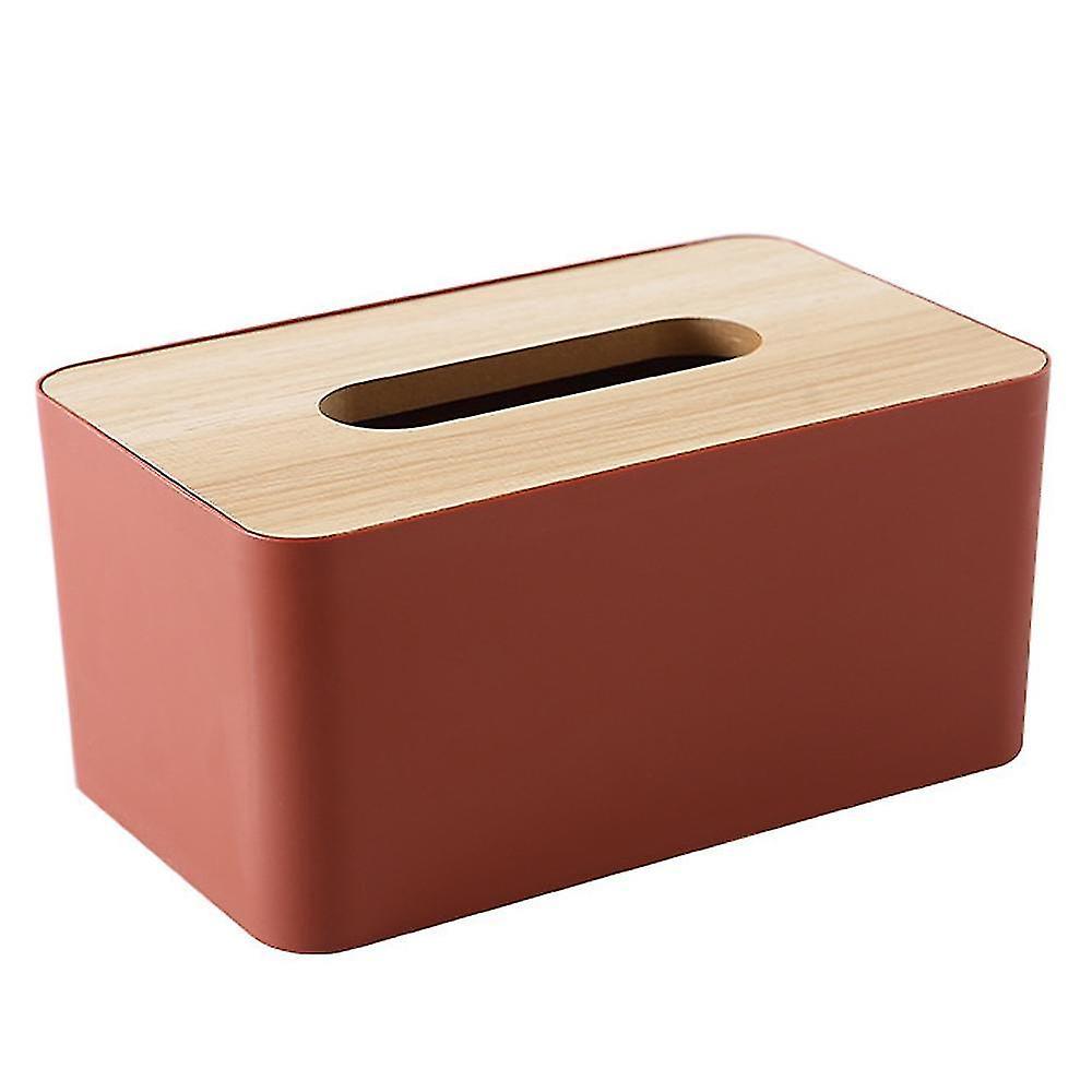 Sxbd Tissue Box Holder Cover,rectangular Paper Holder Boxes,removable Facial Tissue Box Holder For Bathro Pink