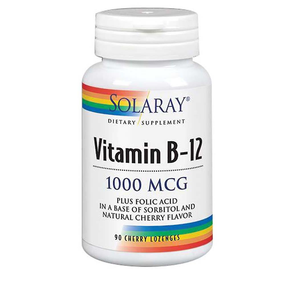 Solaray Vitamin B-12, 1, 000 mcg, 90 Lozenges (Pack Of 1)