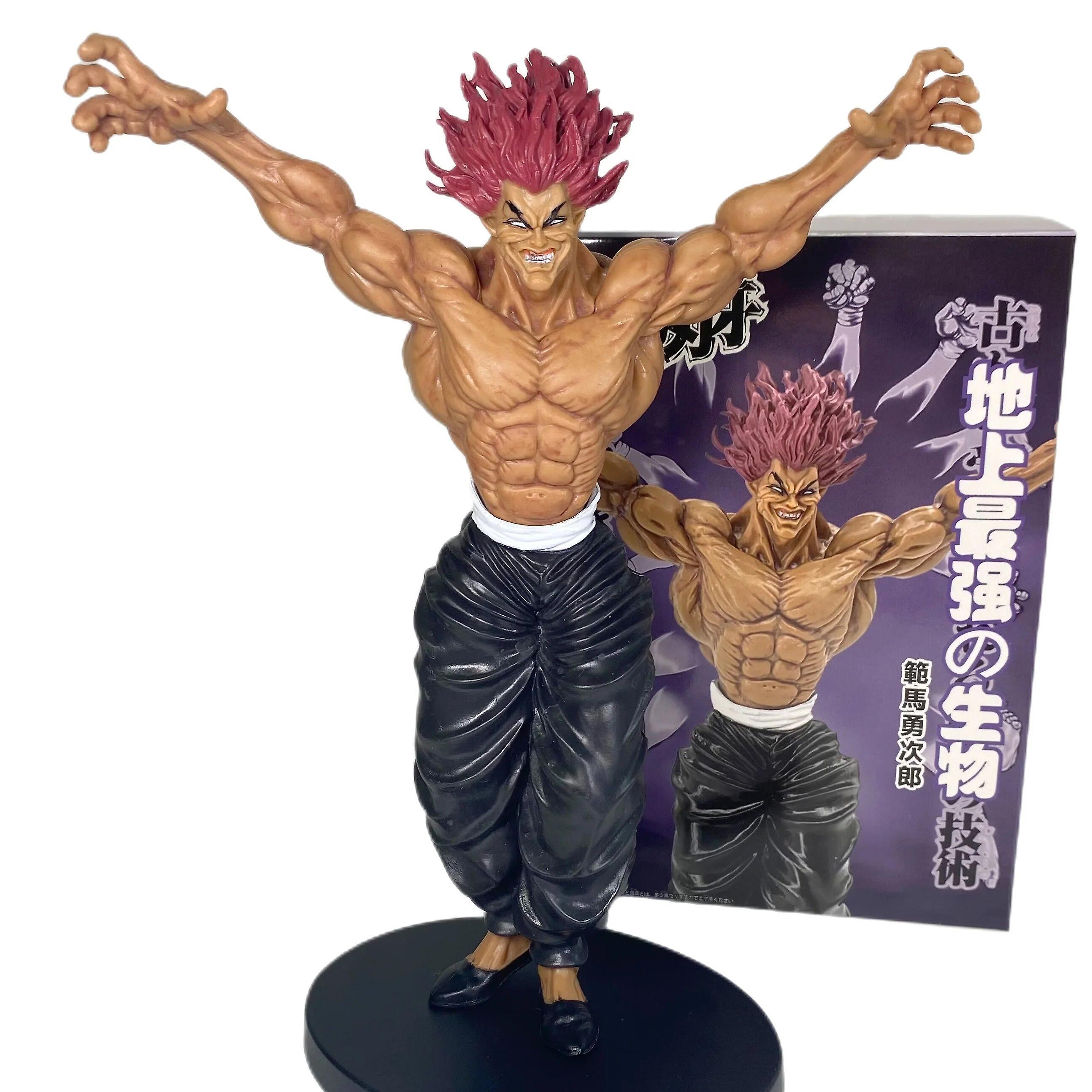 Visgaler 22cm Hanma Baki Figure Jack Hanma Hanma Yujiro Pvc Action Figure Fan Horse Blade Figure Toys Collectible Model Toys Kid Gift 22CM Yujiro box