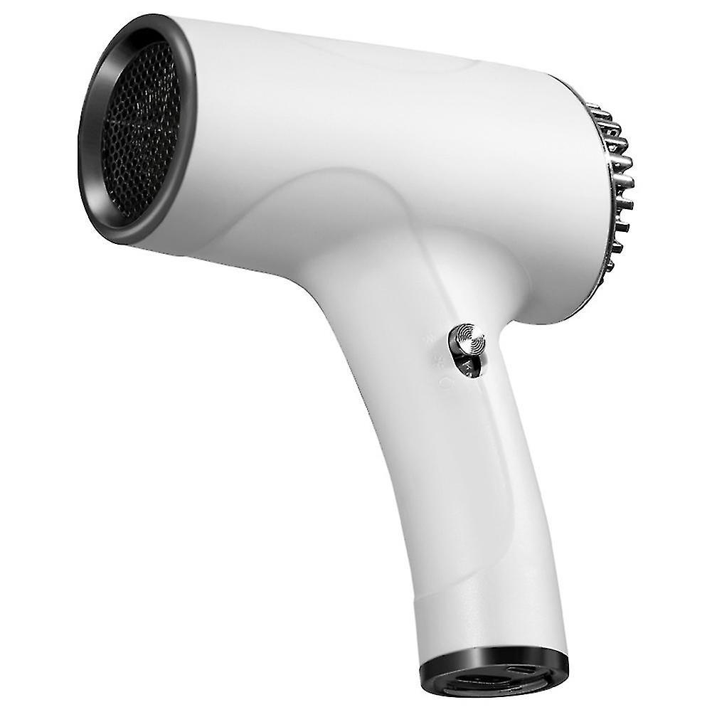 Jxlgv Wireless Rechargeable Hair Dryer Portable Hot And Cold Wind Hair Dryer For Outdoor Travel White