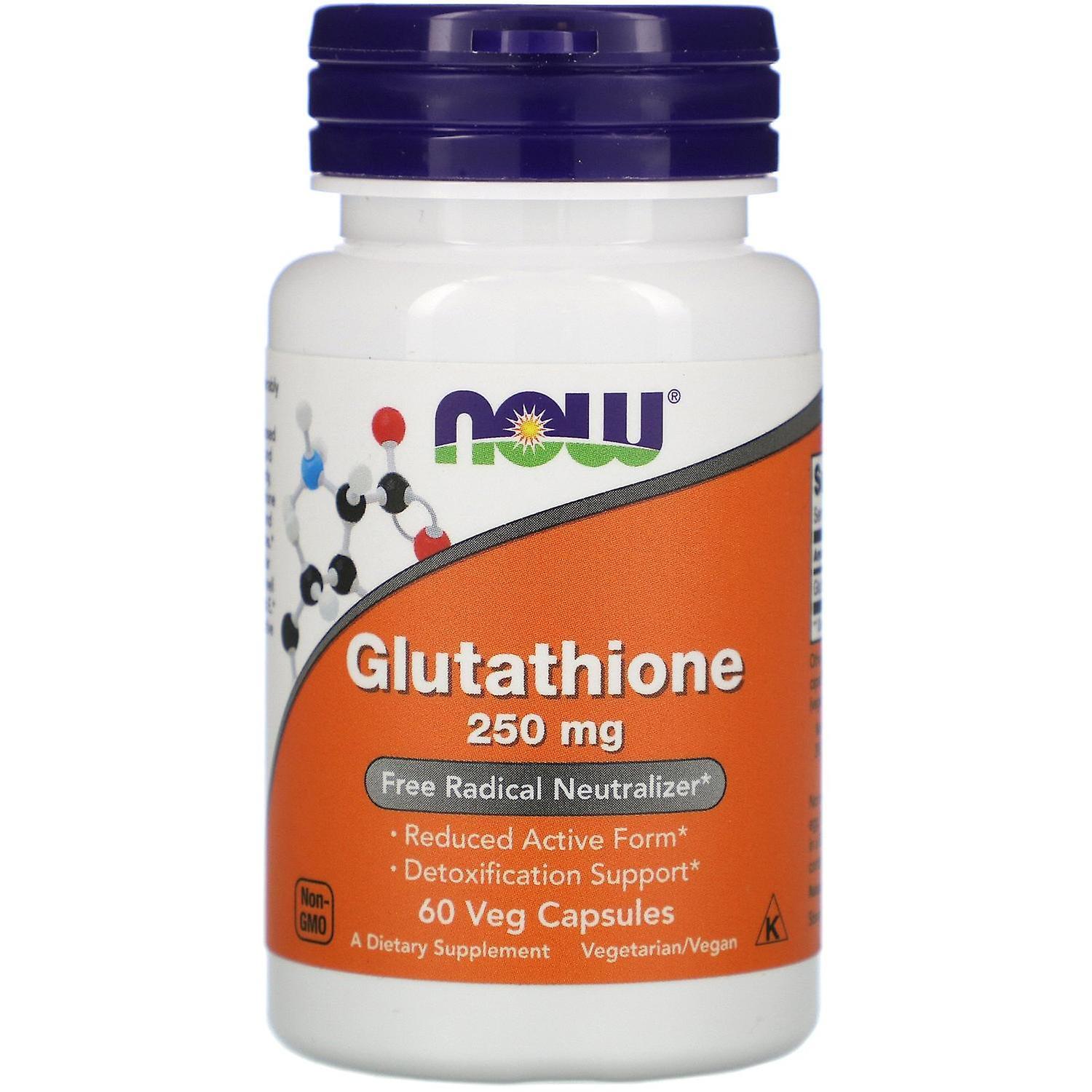 Now Foods, Glutathione, 250 mg, 60 Veg Capsules