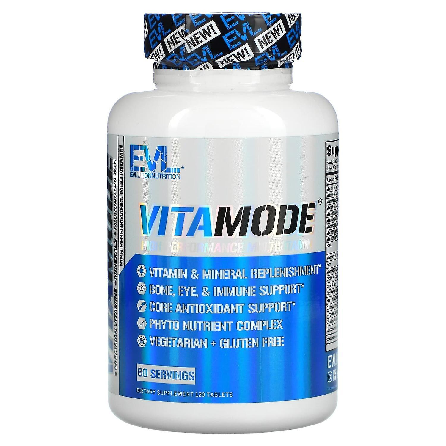 EVLution Nutrition, VitaMode, High Performance Multivitamin, 120 Tablets