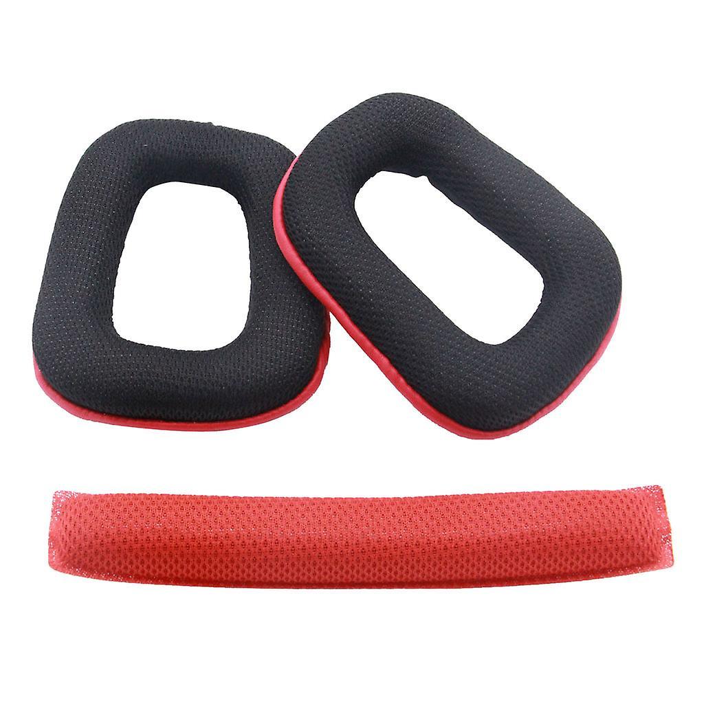 Congjing Replacement Ear Pads Headband Pad Cushion For Logitech G930 Headphones Headsets