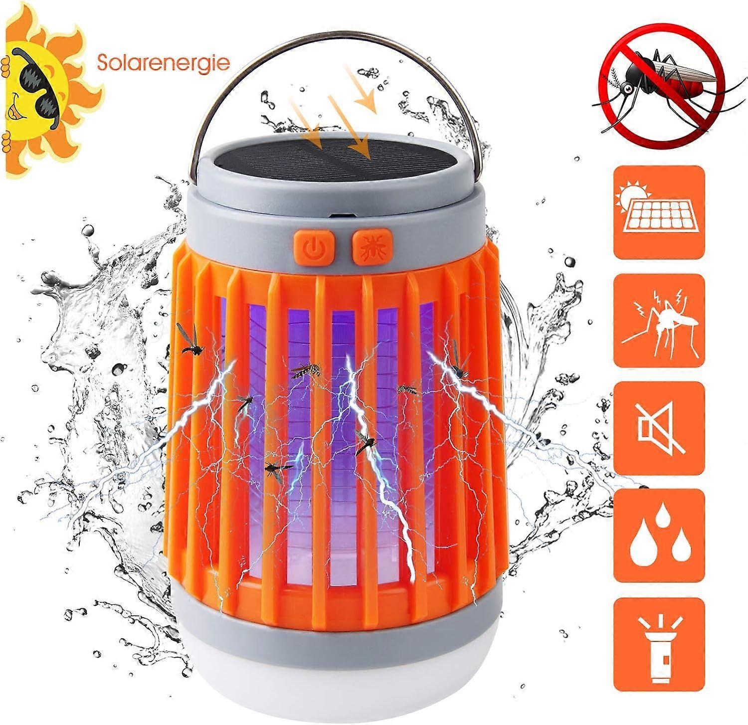 Zhiyi Insect killer, fly killer, 3-in-1 mosquito lamp with solar, camping lamp, anti-mosquitoes