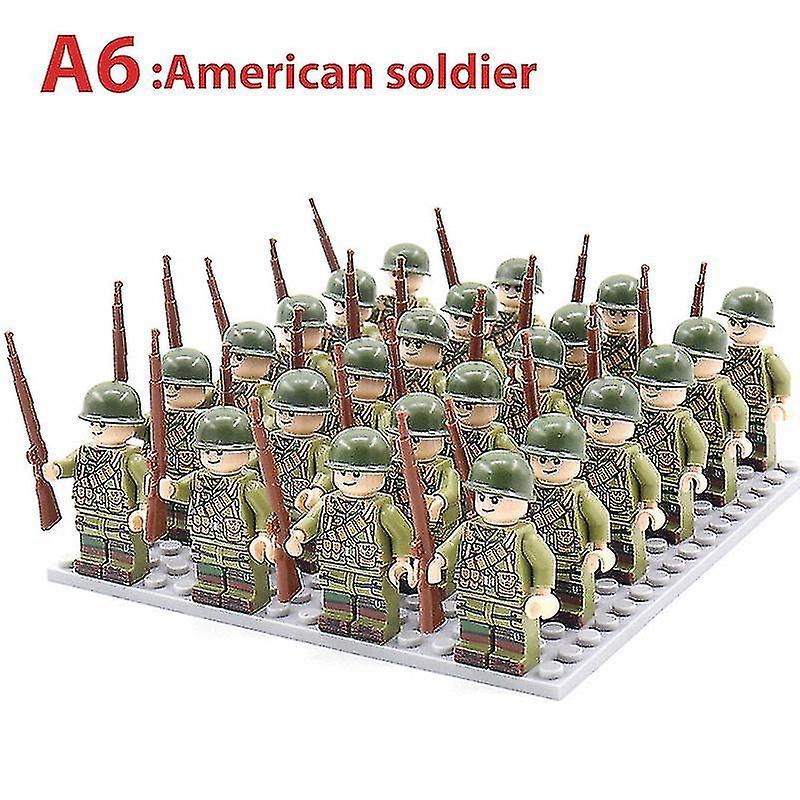 Cloud Xiang Military Figures Building Blocks German Soviet Us Uk China Soldiers Bricks Toys B