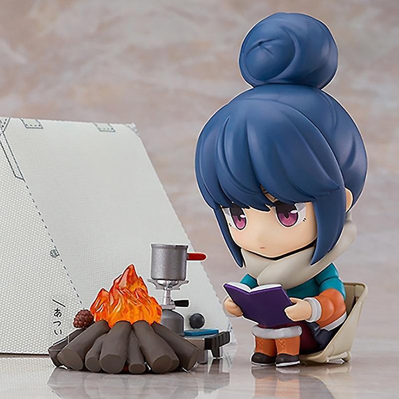 Carrep 10cm Max Factory Yuru Camp Anime Figure #981 Rin Shima Dx Ver. Action Figure Laid-back Camp Figurine Collection Model Doll Toys With retail box