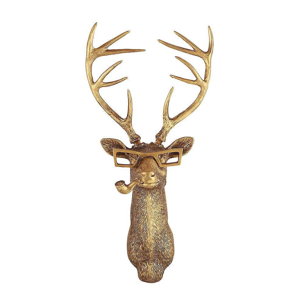 Deer Head Wall Decor Animal Head Wall Decor - Geometric Stag Antlers Wall Mount Decoration