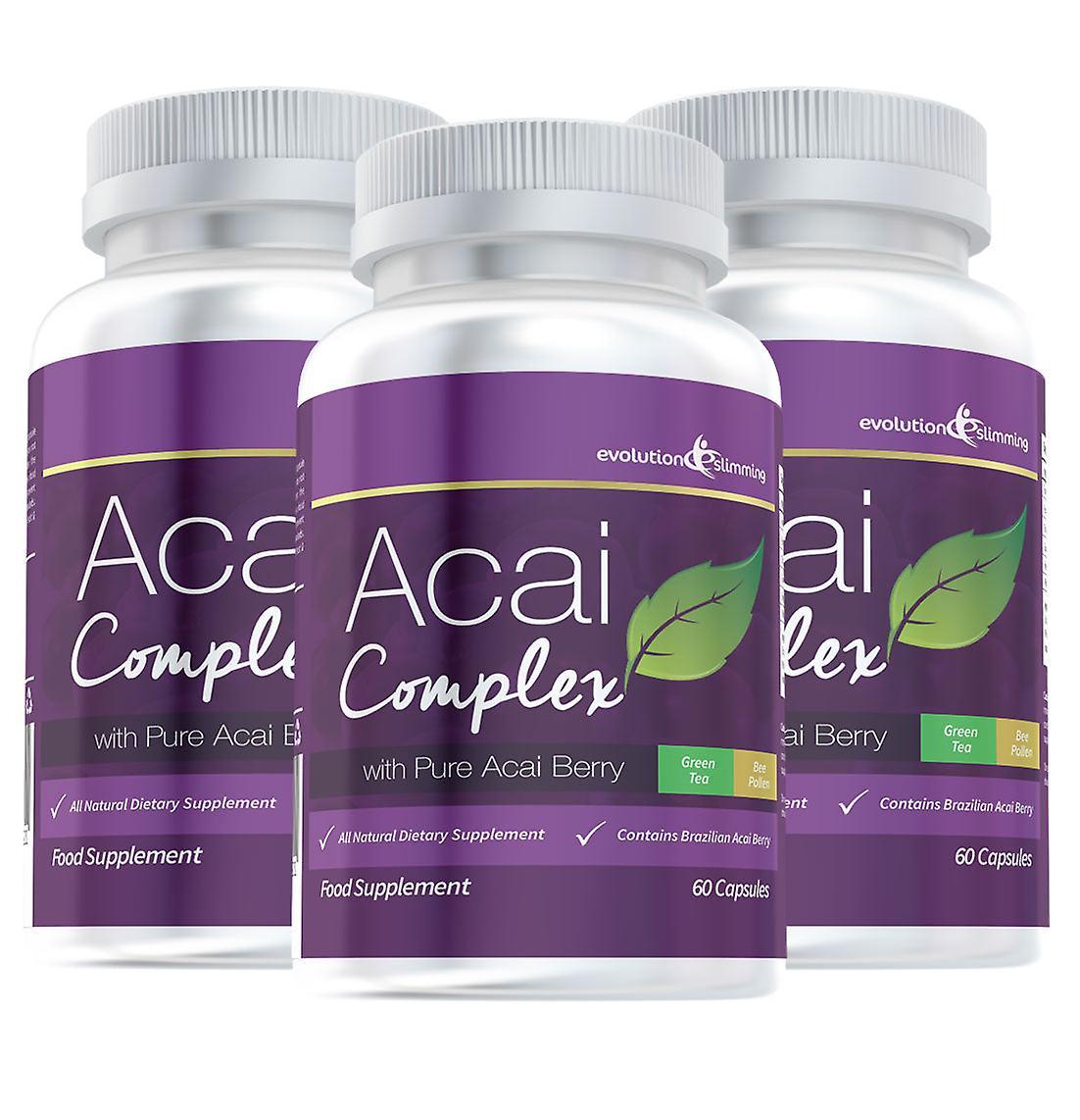 Acai Berry Complex 455mg - 180 Capsules (3 Month Supply) - Acai Berry - Evolution Slimming