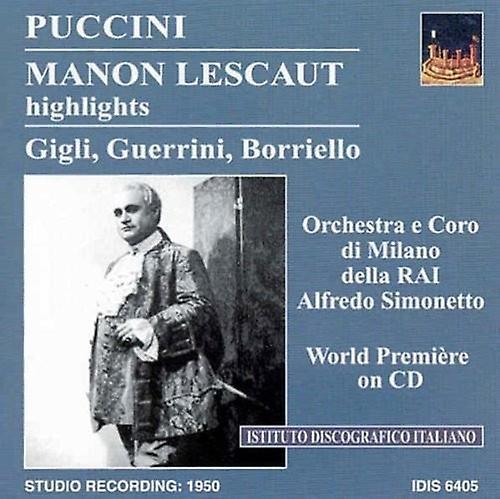 Idis Puccini / Borriello / Gigli / Guerrini - Manon Lescaut  [COMPACT DISCS] USA import